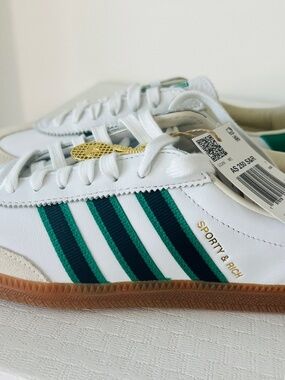 Adidas AS 250 Sporty & Rich Footwear White Green Sneakers W8.5